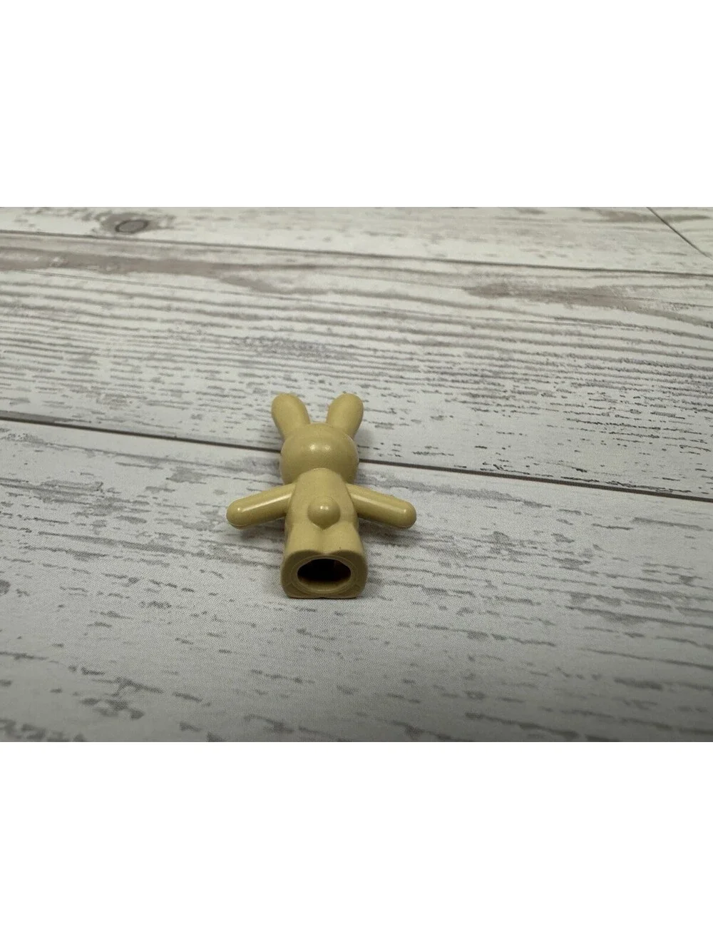 Lego New Tan Bunny Rabbit Standing with Black Eyes Dark Tan Nose and Mouth